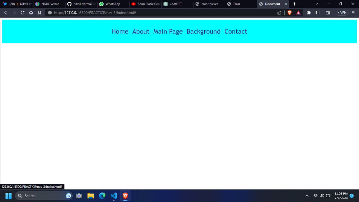 nikhilxtech's tweet photo. Day-43🚀
today i created simple navbar for practice.
🟢 using CSS and HTML

#100DaysOfCode #learnInPubli https://t.co/mmtfqUV50z
