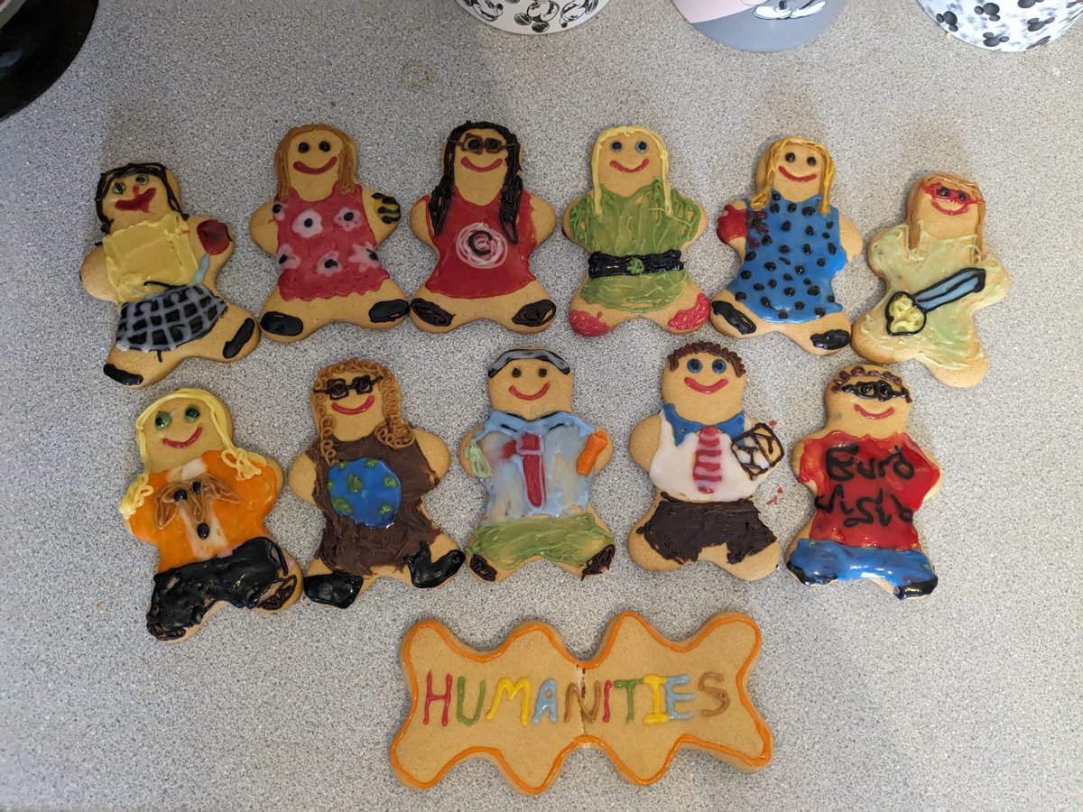 A week of lunchtime surprises in our Humanities faculty to brighten up our final week of term before summer!
Today was the turn of Team RMPS, which consisted of making faculty gingerbread people. Can you guess who is who?