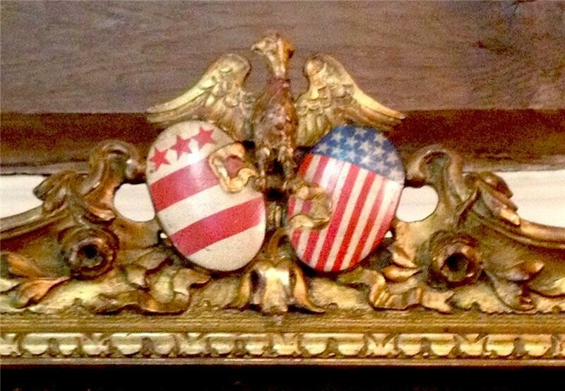 MensaMax2's tweet photo. The Flag of The United States &amp; The Coat of arms of the Washington  family  Learn how George Washington's Family Crest was used to design  the American Flag -> https://t.co/RNSDISosd3 https://t.co/A0mJMZuXQz