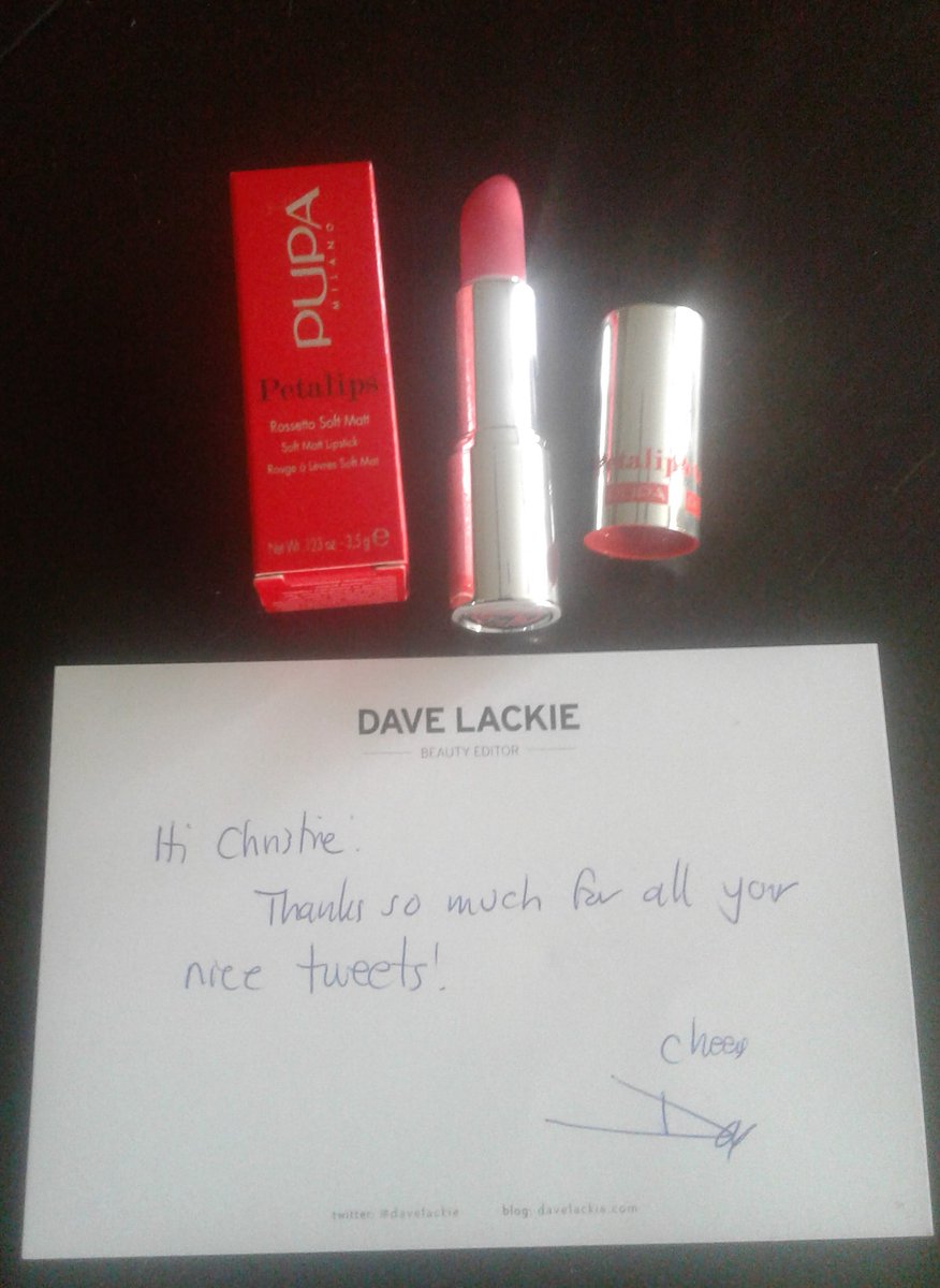 Chrissyann12345's tweet image. Thanks @pupamilano  &amp;amp; @davelackie  for this beautiful PUPA Petalips Lipstick. #softmatt #buildable #intensity #longlastinglipstick Perfect shade for myself ❤️😊