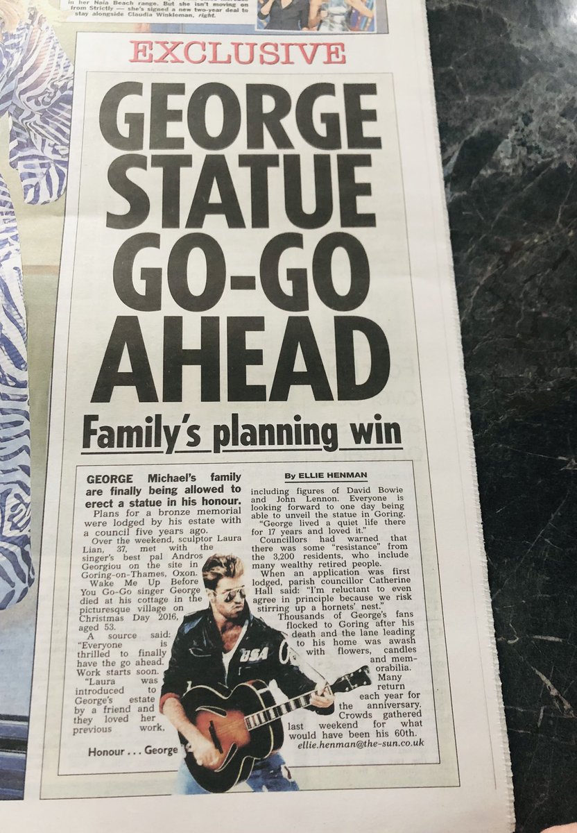 MrsGm68's tweet photo. @GeorgeMOfficial please could the Estate of #GeorgeMichael confirm to lovelies that the family has now 💯 agreed to a bronze statue of George Michael as mentioned on @GMB this morning &amp; In the national papers,  and that its not just coming from the source of @its_andros thank you https://t.co/TmtD8QPcU0