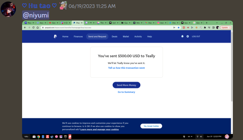 Teallyz's tweet image. I suggest banning this person if they ever mention donating to you. Do NOT accept it. refund it even, if you can.