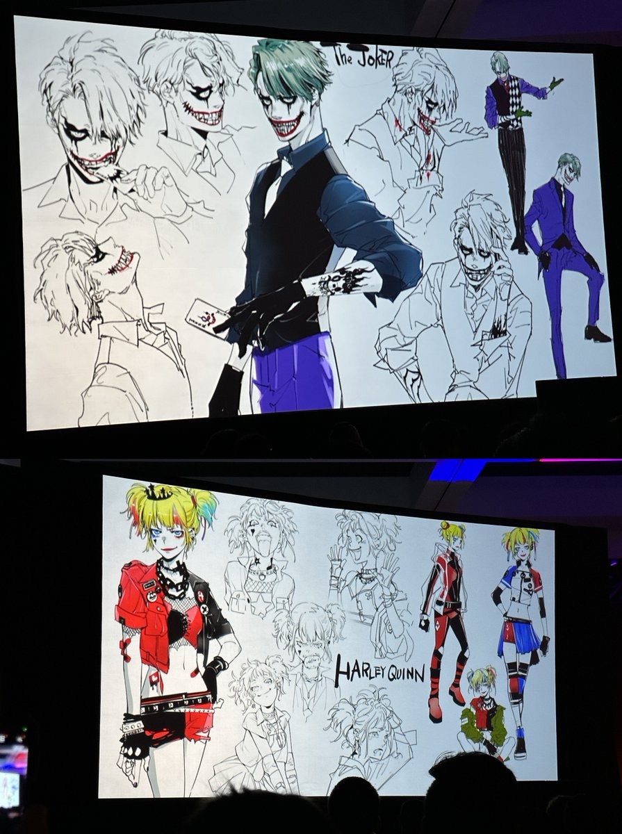 animetrends's tweet photo. 🔹 Vistazo a los diseños de personajes de Joker y Harley Quinn. https://t.co/dRwS0b3rBm
