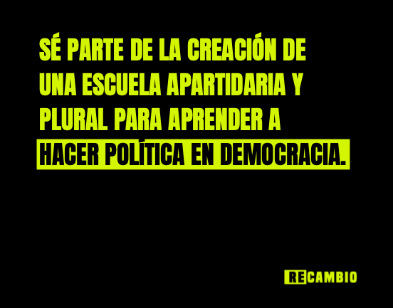 RecambioPe's tweet photo. Somos muchas personas las que creemos que el Perú necesita espacios donde aprender a hacer política en democracia. Este es el momento. Necesitamos tu ayuda, súmate a la construcción de RECAMBIO⚡️

Conoce más de nosotros, nuestro trabajo y cómo donar en: https://t.co/cRySwMX7o3 https://t.co/h2nRHlGQ6A