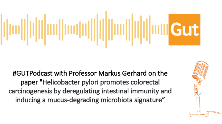 Gut_BMJ's tweet photo. Listen to the latest #GUTPodcast with Professor Gerhard on the paper by Ralser et al, here:

https://t.co/CGHwa5Wf6b or via

https://t.co/Yxx79EQQlY or via

https://t.co/GD7jRzNqJK

Paper via: https://t.co/hg3nRe1KpZ

#HelicobacterPylori #ColorectalCancer #Microbiota https://t.co/xi2cXwtVCc