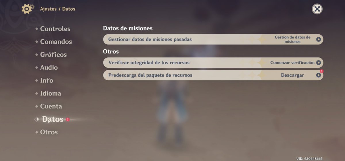 aaroncamposmen1's tweet photo. @LeviRivas4 @1397_alex @genshinimpactes Te vas Ajustes>Datos y pulsas en Gestionar datos de misiones pasadas https://t.co/fcLORREjUG