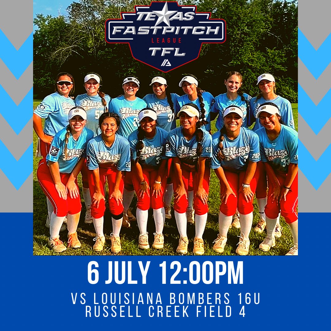TFL Championship starts on Thursday!!! 
<a href="/BlazeKtx16u/">Texas Blaze: Gold KTX 16u</a>  is ready 💣🔥