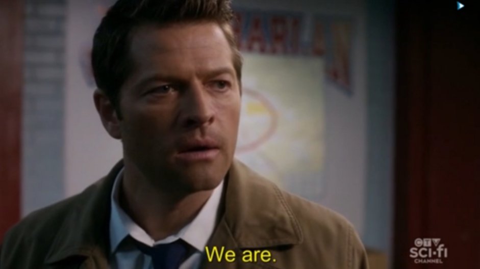 CasIsLoved's tweet photo. No but Dean didn't have a love interest for YEARS and Cas got to be the significant other (widower arc, divorce arc) and in the final season the show straight up paralleled Dean and Cas' relationship to Sam and Eileen's-- https://t.co/sIIuLyxYxd