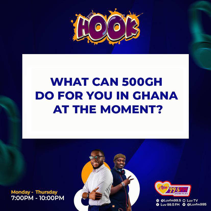 What can 500ghc do for you in Ghana at the moment? 

#TheHook w/<a href="/AlvinOtchere/">Alvin Otchere🇬🇭</a> x <a href="/SamuelJupitar/">SAMUEL JUPITAR ⛰</a> x <a href="/Djoctopus11/">Djoctopus</a>