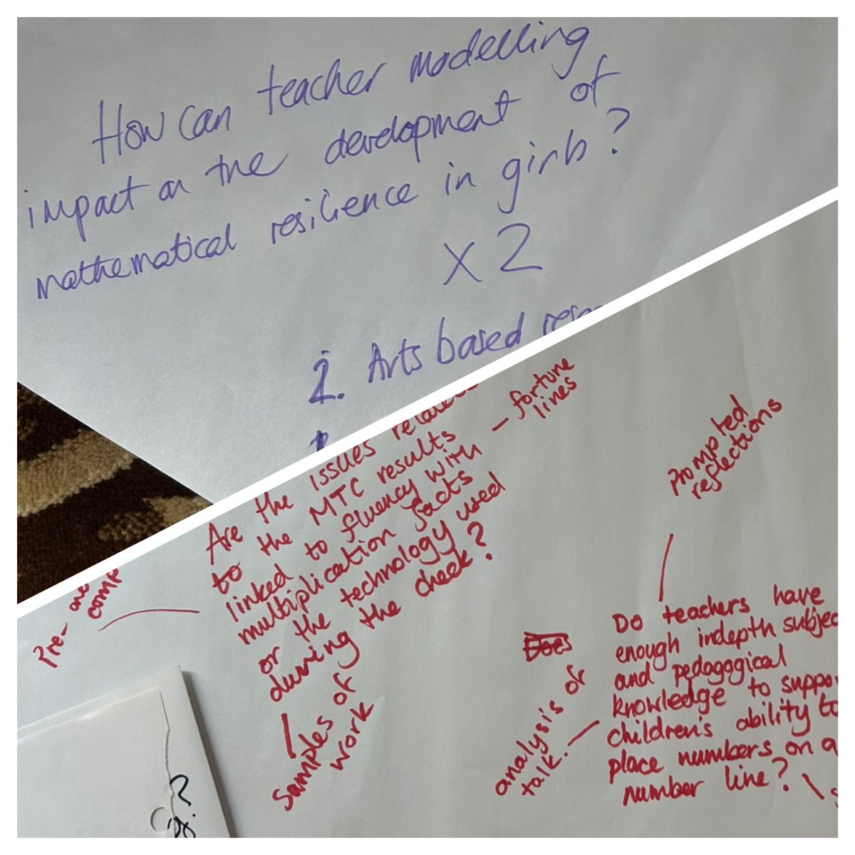 Linz_Fagan's tweet photo. Some of the questions our inquiring LLME have been researching in their own practice… Supporting our @GNMH_MathsHub schools to engage critically with research by developing their own research literacy…
#EncourageSupportCollaborate https://t.co/7Gre6Gv7ZK