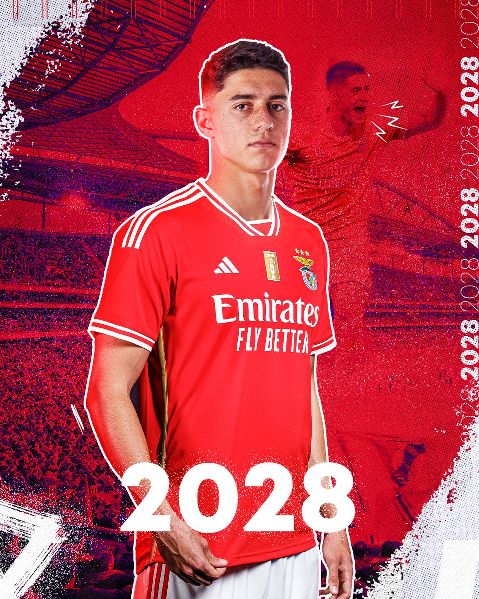✍️ Tiago Gouveia renova até 2️⃣0️⃣2️⃣8️⃣!

#EuAmoOBenfica