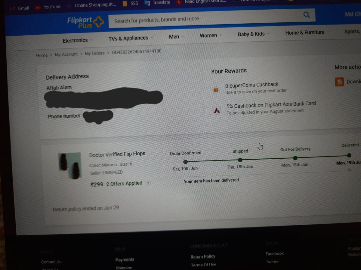 mdchandrashid07's tweet photo. @Flipkart @flipkartsupport My last two order is not delivered on my address but it marked delivered. I also concern with customer care but they said samething. Know please tell me what I can do to get my order or refund. https://t.co/ecAJ46Bo3D