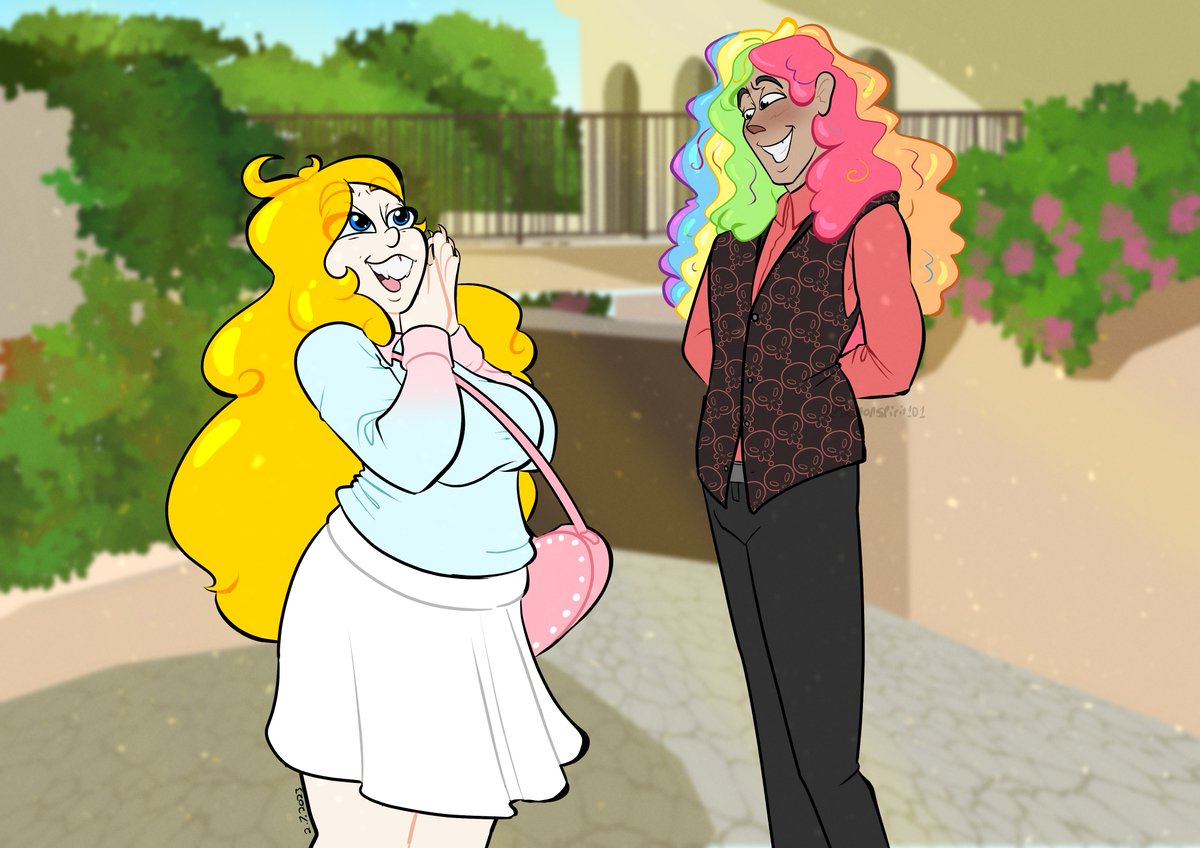 Demonspirit101's tweet photo. "You have such pretty hair! how did you get it to look so n-nice?" He seems friendly, but something feels off

Lordees belongs to SquiddyInks on #artfight 

tags: #art #artist #duo #artfight2023 #artfightvampire #oc #ocart #cute #happy #digital #digitalart #artwork #drawing https://t.co/61ZGO4lRO6