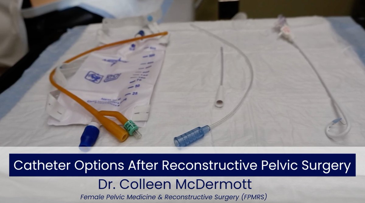 Post-operative urinary retention (POUR) is common after reconstructive pelvic surgery. In our new video, Dr. Colleen McDermott shows patients how to use 3 types of catheters after surgery. 
youtube.com/watch?v=cIX37n…