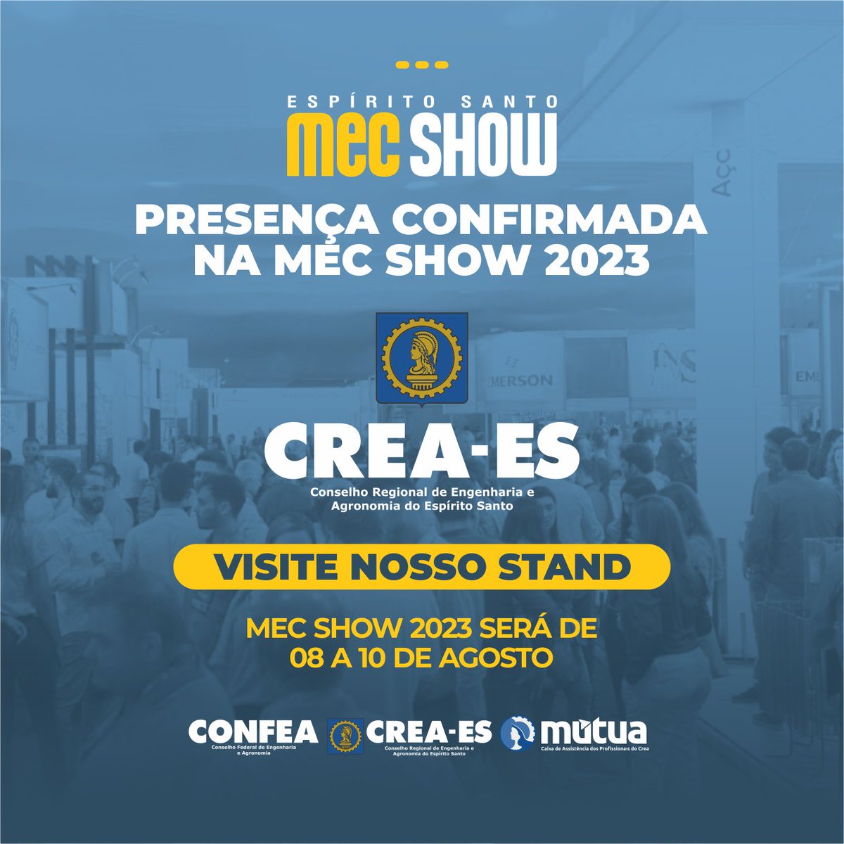 creaes's tweet photo. ⚙ Estaremos participando de um dos maiores eventos de metalmecânica do Brasil, a Mec Show, que acontecerá nos dias 8 a 10 de agosto, no Pavilhão de Carapina - Serra-ES.

As inscrições podem ser feitas através do link: https://t.co/8EImlOaKyT

Venha nos visitar! 👏 https://t.co/nWeD28PQCI