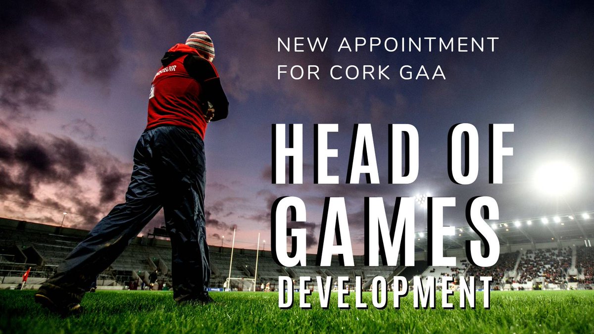 Cork GAA are pleased to announce the appointment of Niall Twomey as our new Head of Games Development. Check out more here gaacork.ie/2023/07/03/cor…
