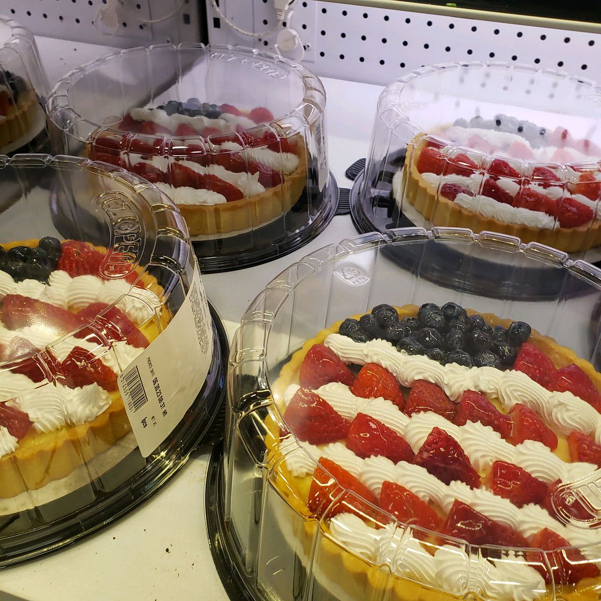AdamsMarkets's tweet photo. Kim in #AdamsMA saw that Milford bakery post and said "hold the phone!". Not only do they have beautiful cakes and desserts galore, BUT #FourthOfJuly cannoli!? #NailedIt https://t.co/9kFx0Zt5EC