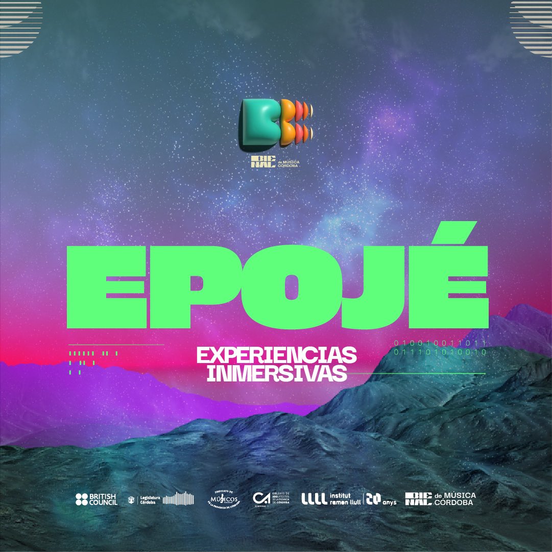 clonworks's tweet photo. Space Zero (0,0,0) travels to Bienal de Música de Cordoba as part of the Epojé programme curated by Santi Bartolome. Our work will be presented at set times on 6 and 7 July, and it features music by @anaquiroga_, @PetitFlo and @es_stela 💚✨ thanks to @BritishCouncil @arBritish https://t.co/TansF5NdAu