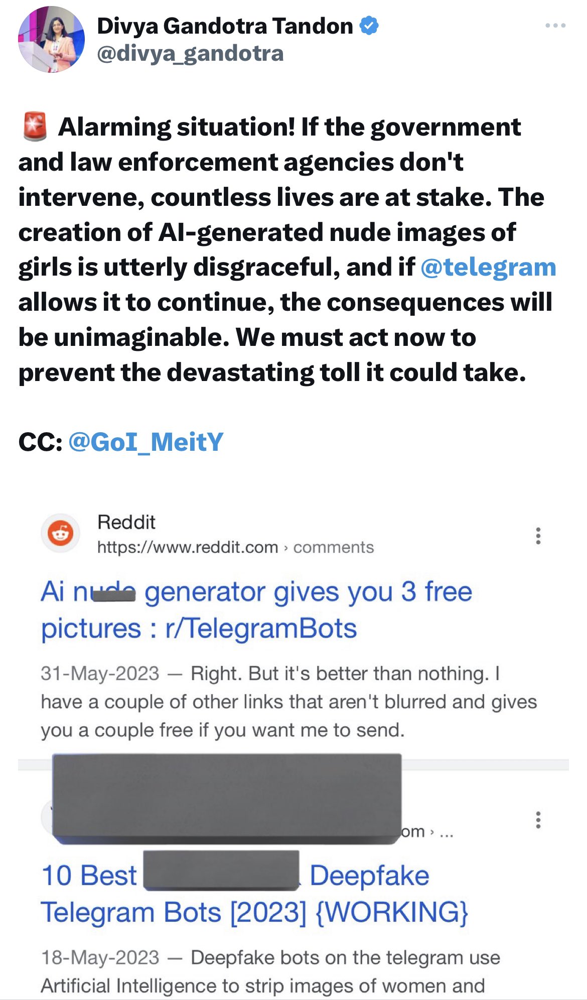 Divya Gandotra Tandon on Twitter: "I've witnessed both the merits and  demerits of the Internet, but nothing prepared me for the shock of  encountering a highly dangerous AI bot capable of creating