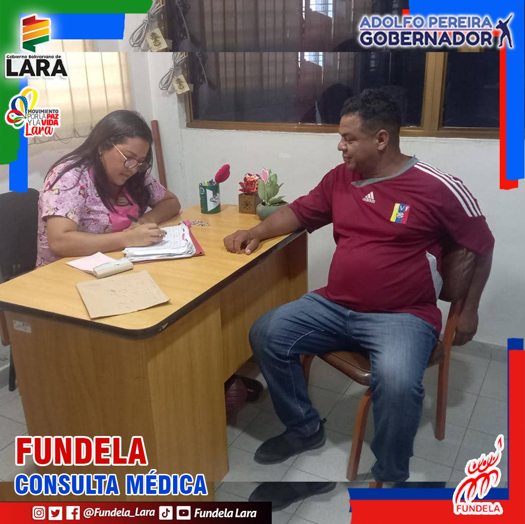 #3Jul| 👩‍⚕️ En la sede administrativa FUNDELA, ponemos a la disposición la unidad médica con la finalidad de brindar atención integral a trabajadores y vecinos del punto y círculo. @NicolasMaduro @Miguelangel_gch @MervinMaldonad0 @gobiernodelara @Educacionlara #ConMaduroPaLante