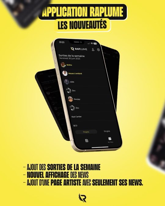 ShadesFrance's tweet photo. 🚨🚨 NOUVELLE MISE À JOUR SUR L’APPLI !

Découvrez désormais un onglet « Sorties de la semaine » mis à jour en temps réel !

👉 Retrouvez aussi une page dédiée à chaque artiste et un nouveau design sur le feed https://t.co/LdBv4cgKVr