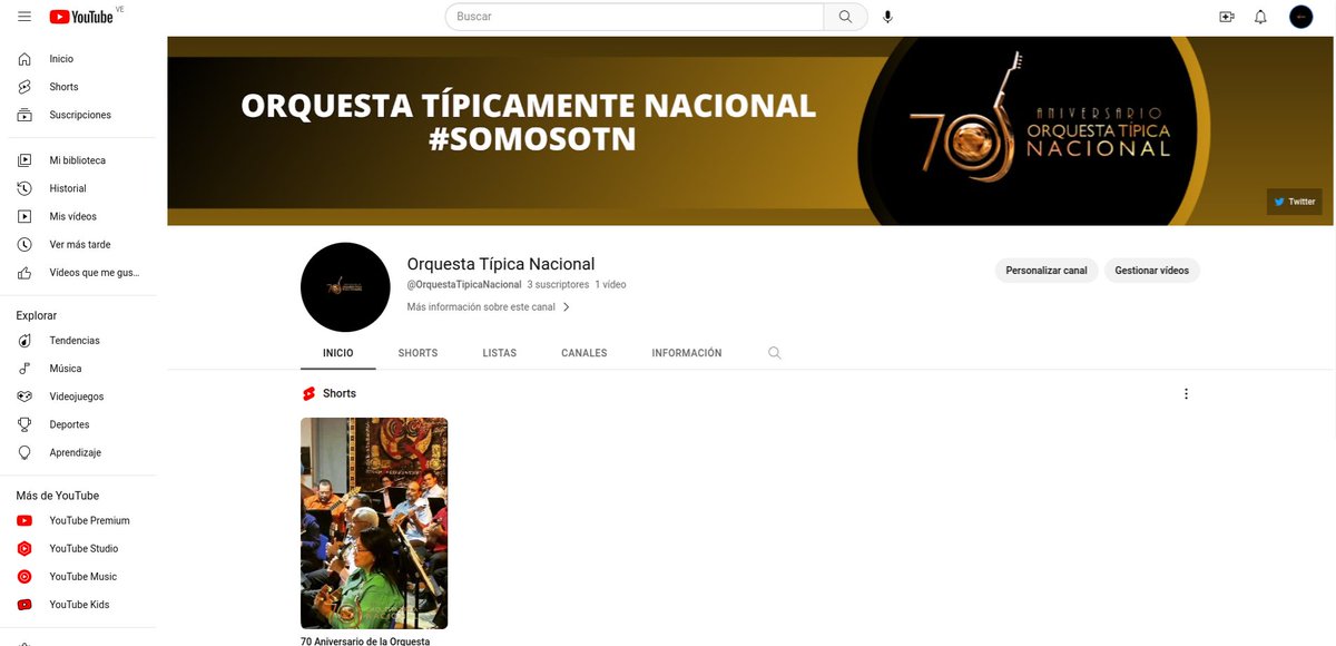 70 años de Historia Artística, nuevos espacios en la Era Tecnológica.

#SomosOTN 

Canal de YouTube.  Suscribete!!
youtube.com/channel/UC7nTQ…
