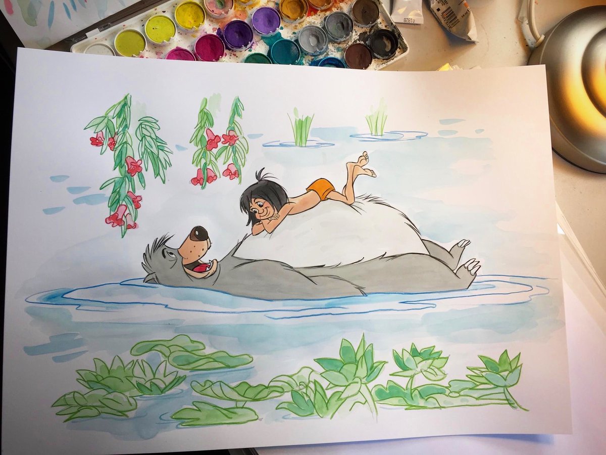FloydNormanDoc's tweet photo. Only 2 slots left on the October watercolor commission list. Buying for a holiday gift? Then this is the one and only list to be on (art mails by Dec 1)!  For rates email Info@FloydNormanProductions.com.

#Creativity #Disney #Animation  @Criterion @Tcm #TcmParty #FloydNorman https://t.co/wJqvZGSr2M