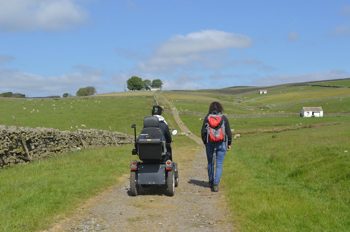 Our new network of Tramper outdoor mobility scooters is now available to book. We have worked with partners and now have a scooters in each of  5 sites across the #NorthPenninesAONB and #UNESCOGlobalGeopark. northpennines.org.uk/visit-explore/…📸 Ben Potts 1/3