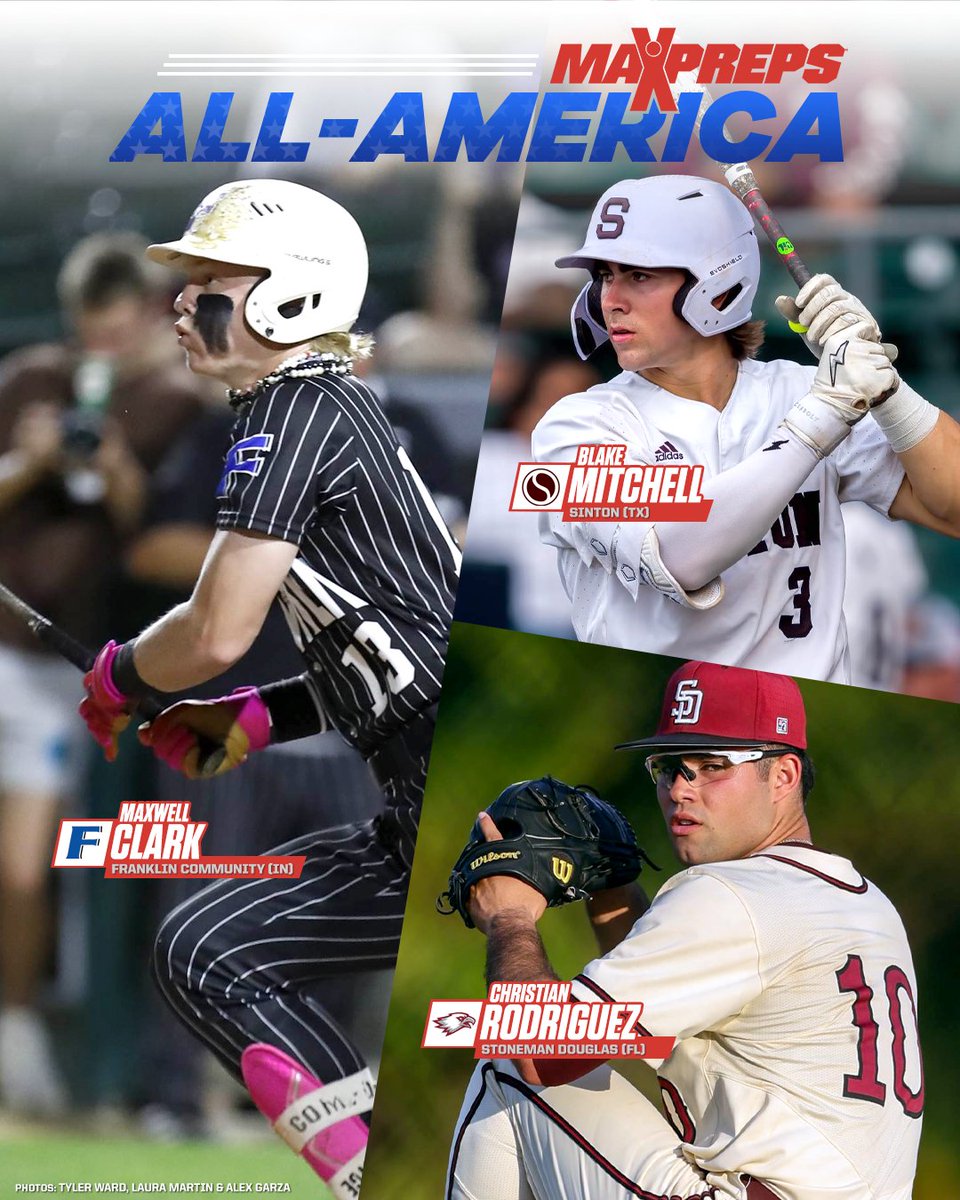 The 2023 MaxPreps All-America Baseball team is headlined by National Player of the Year Christian Rodriguez of Stoneman Douglas. 😤

Full ⚾️ team ⬇️
maxpreps.com/news/2A1N3AvF5…