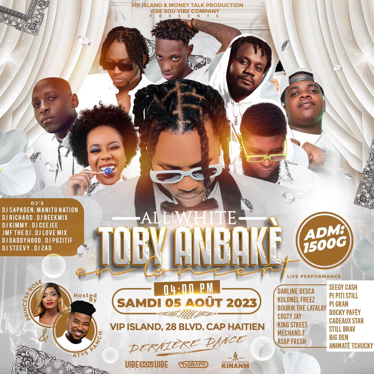fans_tobyanbake's tweet photo. Vin sipòte #RapKreyòl
Vin sipòte #TobyAnbake
Vin nou bloke boulva a ansanm 🤍🤍 tou de blan.
#concert #TobyEnConcert #5Août #Okap https://t.co/p7gommrInu