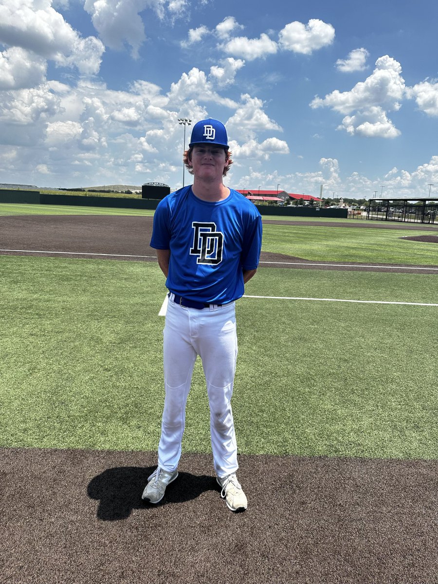FiveToolCollege's tweet photo. #FiveToolCollegeNTX F: @DulinsDodgers 6, North Texas Longhorns 5
PoG: @trent_mccown10 1-1, HR, RBI, 2R, BB
Pitcher: @caleb_chacon36 3.0IP, H, 5K, 0BB, 0R
Notable: @grlawrence27 1-4, 2 RBI, 2 SB (walk off) https://t.co/tWErTWJqYl