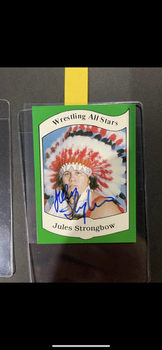 danny313131's tweet photo. Love cracking high graded 1982/1983 Wrestling All Stars Cards out and getting them signed. These have just been sent off to PSA. I canโt wait to get them back ๐ช #1982wrestlingallstars #1983wrestlingallstars #wrestlingcards #thehobby #julesstrongbow #greggagne https://t.co/O9hBL6Y2JJ