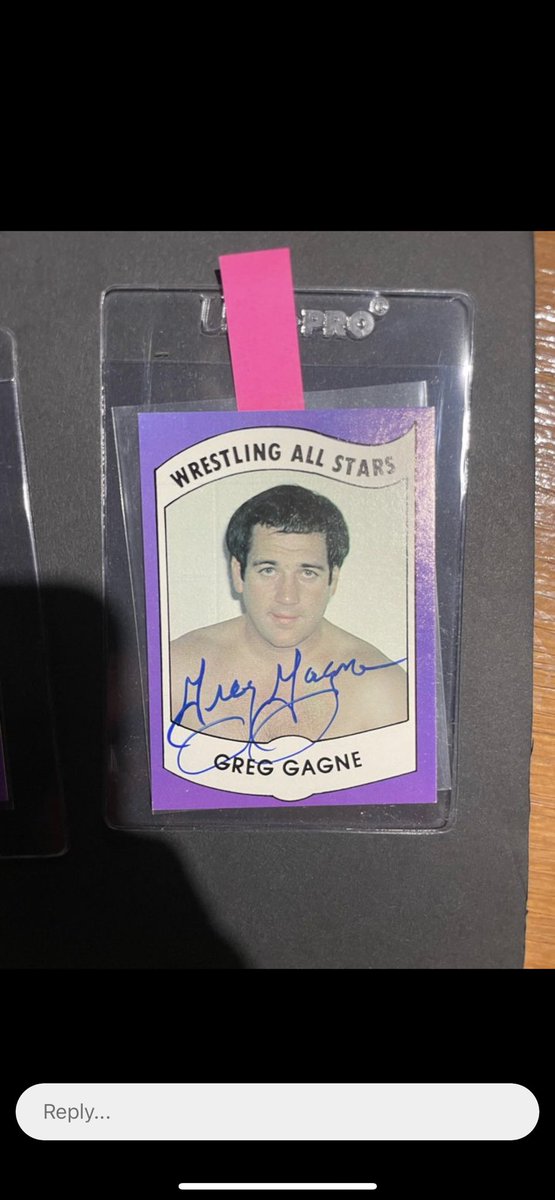 danny313131's tweet photo. Love cracking high graded 1982/1983 Wrestling All Stars Cards out and getting them signed. These have just been sent off to PSA. I canโt wait to get them back ๐ช #1982wrestlingallstars #1983wrestlingallstars #wrestlingcards #thehobby #julesstrongbow #greggagne https://t.co/O9hBL6Y2JJ