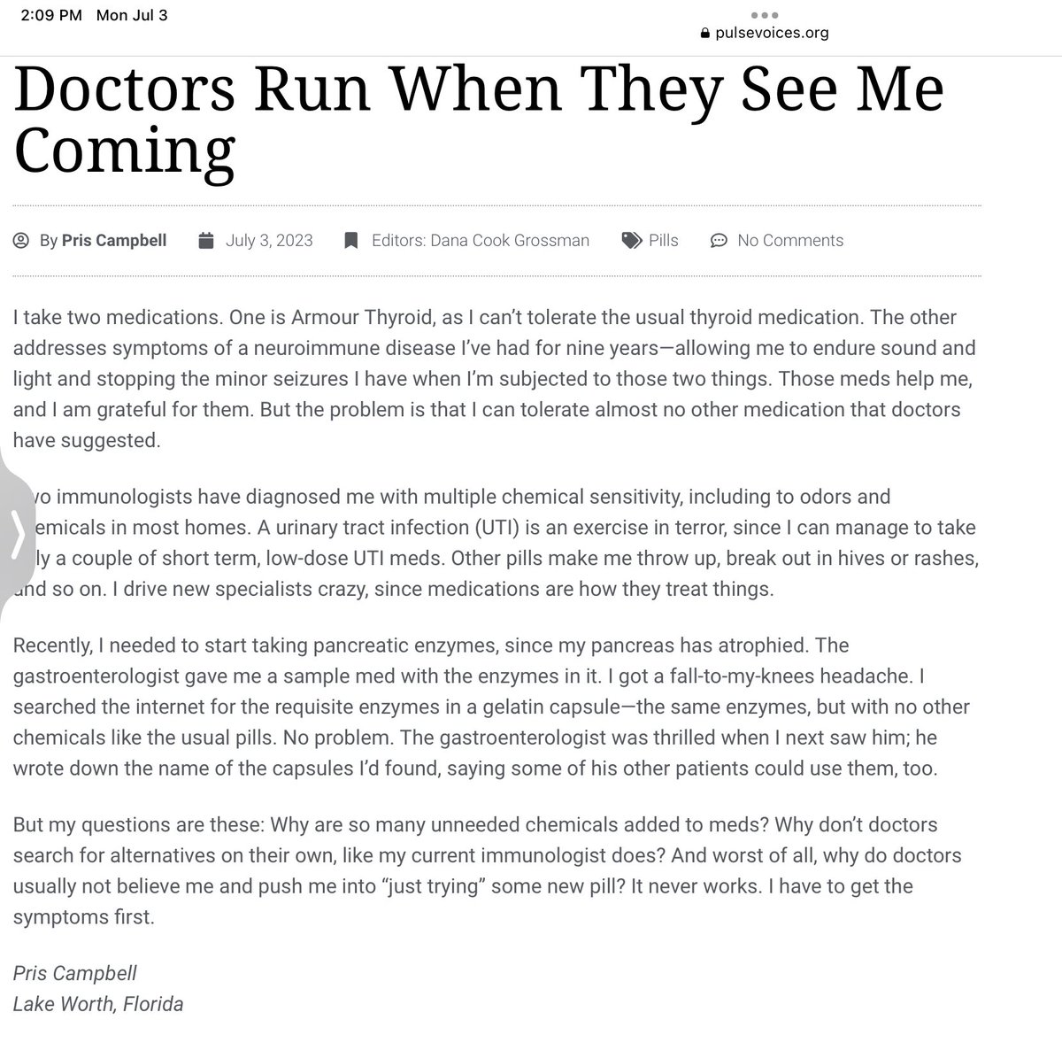 Just out in Pulse Journal!

pulsevoices.org/pulse-more-voi…
#essay #medicalsensitivities