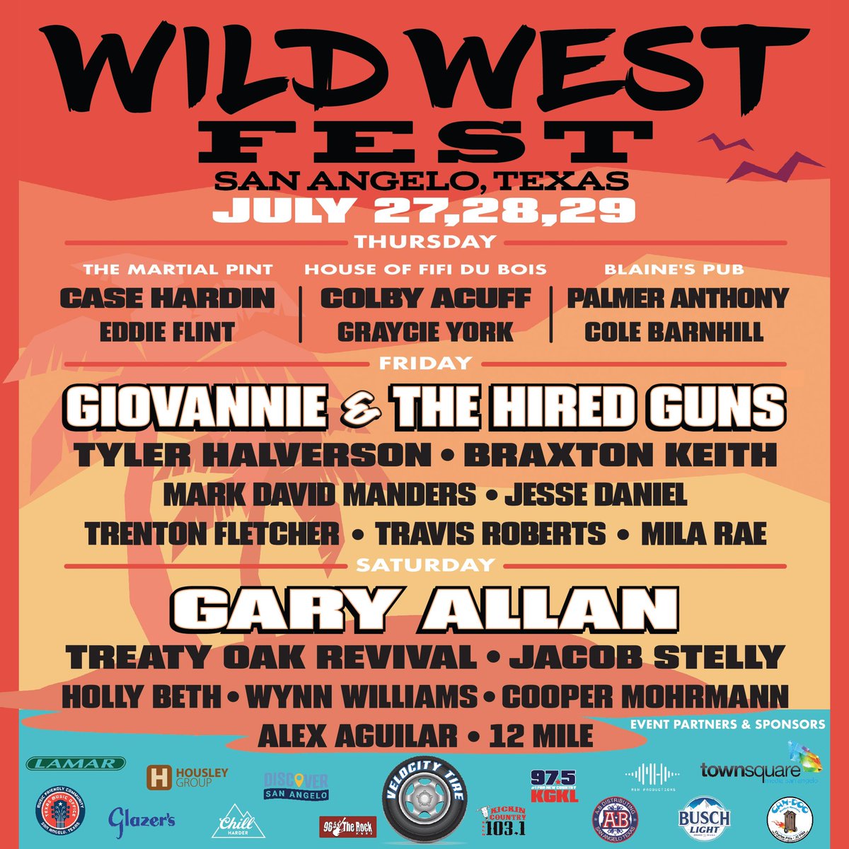 _WildWestFest's tweet photo. 🚨🚨TICKET GIVEAWAY🚨🚨

Happy 4th of July to everyone! We hope y’all are having a great long weekend celebrating America! 🇺🇸🇺🇸

Our biggest GIVEAWAY starts NOW!! Enter for your chance to win these sick prizes &amp; a chance to meet @gioandtheguns! 

Winner announced July 5th!! https://t.co/33AHrLjSv7