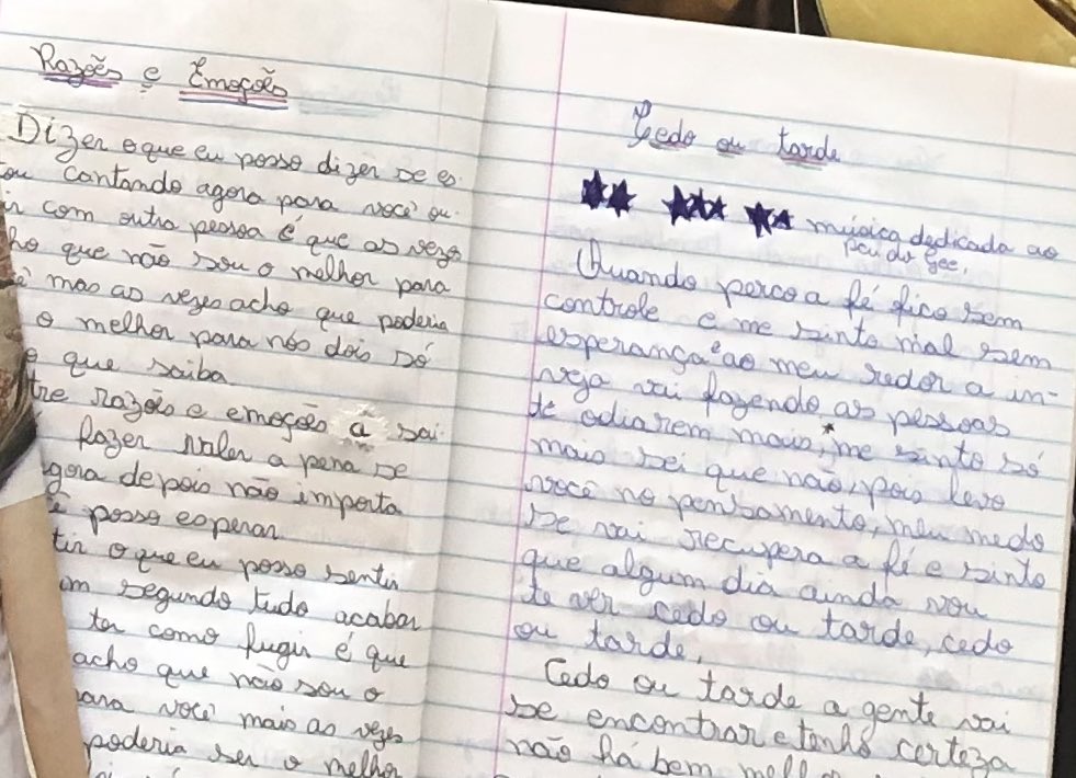 jecampos__'s tweet photo. Isso é para eu não esquecer dos meus sonhos!

Em 2006/2007 o acesso à internet era limitado então eu fiz um caderno onde escrevia sobre as letras e a história do @nxzerooficial https://t.co/CYSQsYgfEy