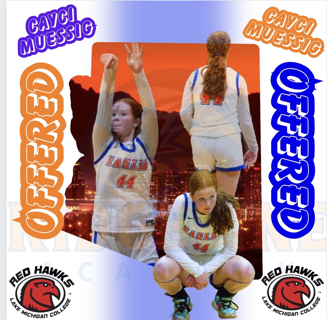 Congrats to Cayci Muessig class of 2024 on her Offer to Lake Michigan College!!