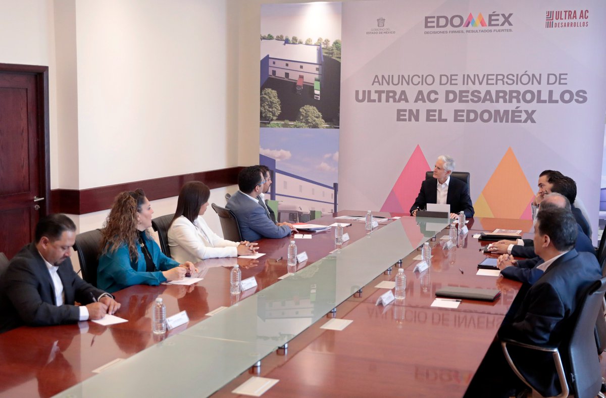 Nos reunimos con los directivos de Ultra AC Desarrollos, empresa mexicana dedicada al desarrollo inmobiliario, para platicar sobre su nuevo proyecto “Ultra Park #Toluca I”, el cual generará 15,000 empleos.