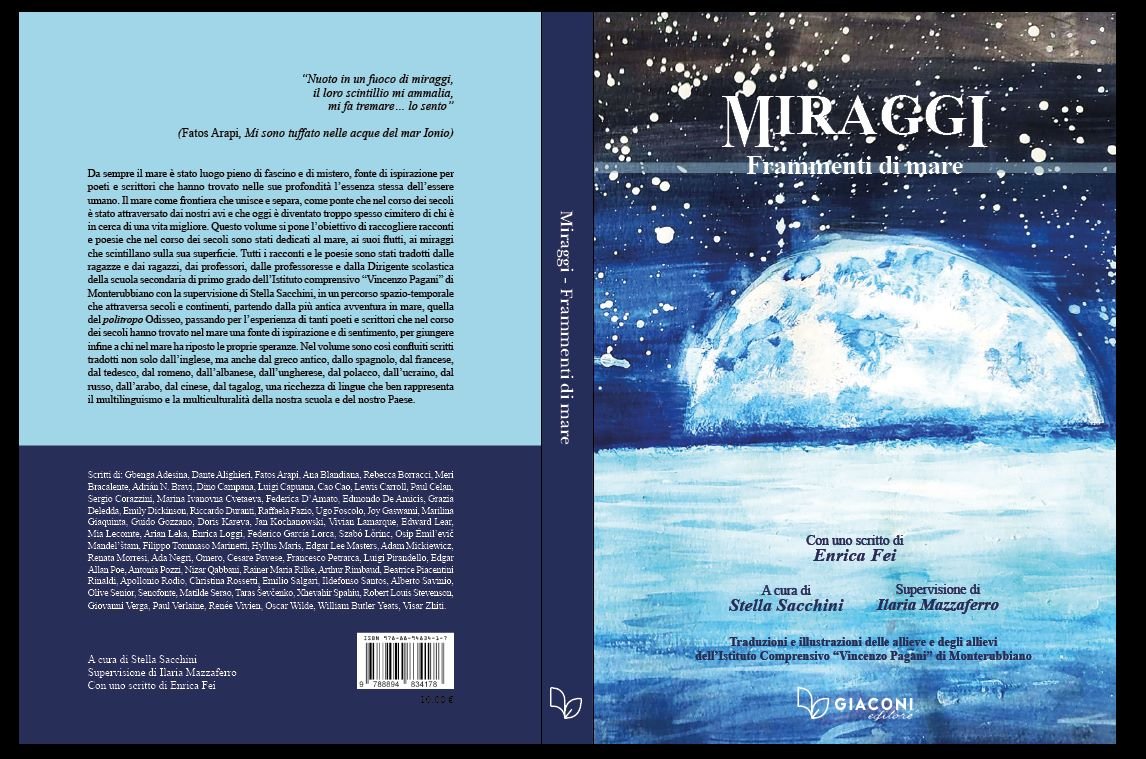 Sta per uscire e dentro ci sono tutte le traduzioni delle mie bimbe e dei miei bimbi, e le poesie e i racconti di autrici e autori amati. Dentro c'è anche il mio cuore, sprofondato in questo mare. 

#miraggi #tradurreinclasse #giaconieditore