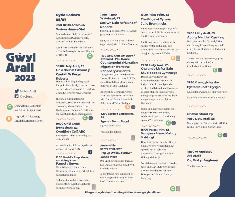GwylArall's tweet photo. Llwyth ymlaen yn Gaernarfon penwsos yma! Dewch yn llu!

Tocynnau o https://t.co/ZauokmMh61

@sionedwiliam @ELINtomos @KIMHON420 @3hwrdoeth @iforapglyn @JonGower1 @gethinev @carylbcomedy @IwanPitts @PobladoCoffi @Casia_Lisabeth @MargedTudur @rhysioro @osianowen1 https://t.co/rFRzfdtJ0L