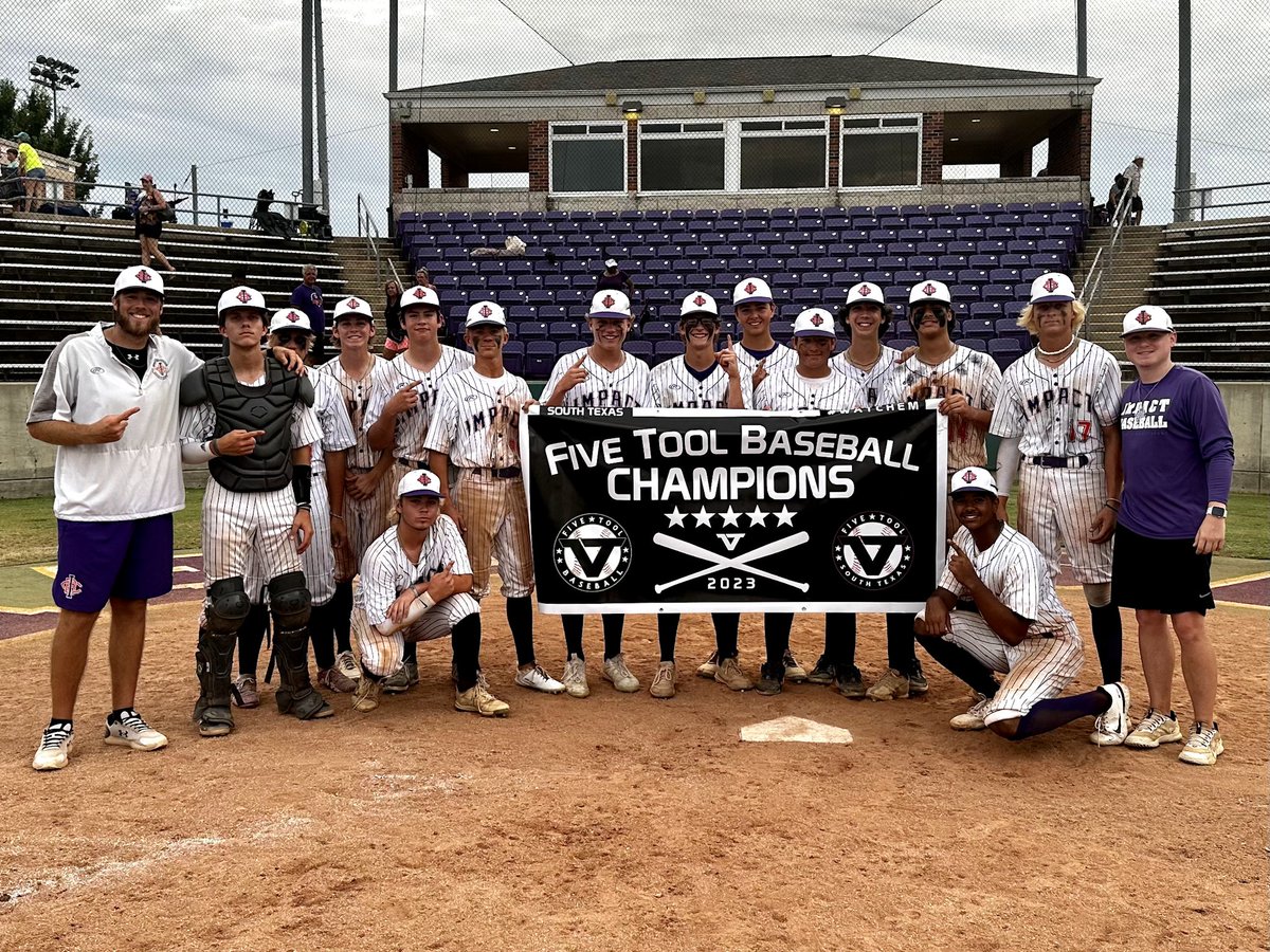 ImpactBsblClub's tweet photo. Big congrats to Impact Baseball Club-Powers 16u for bringing home the championship in the Five Tool South Texas Firecracker Classic!! Nice work boys!👀 https://t.co/4vCa5LaaYY