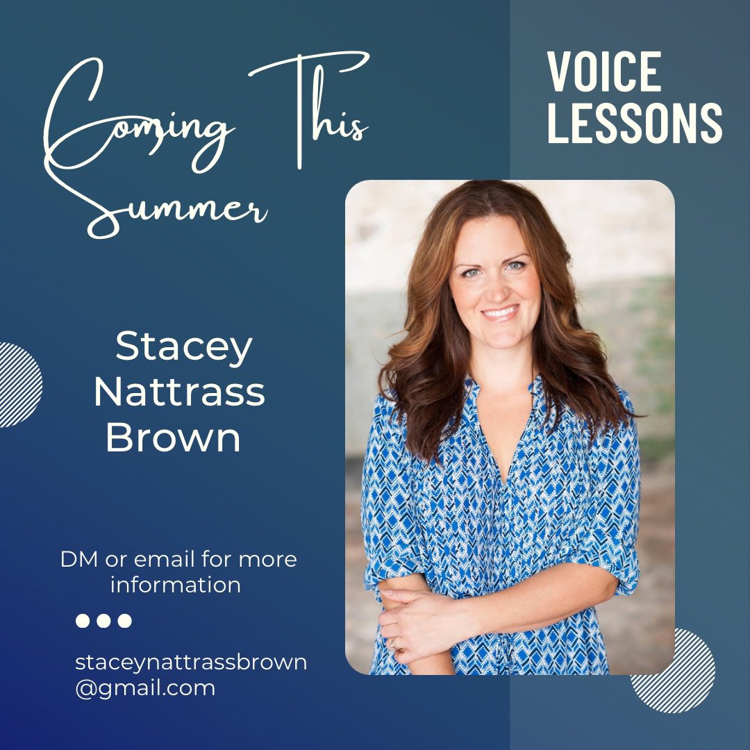 I’m offering voice lessons again this summer! If you know of a singer, young or old, who would be interested in working with me, please pass this information along. 😊