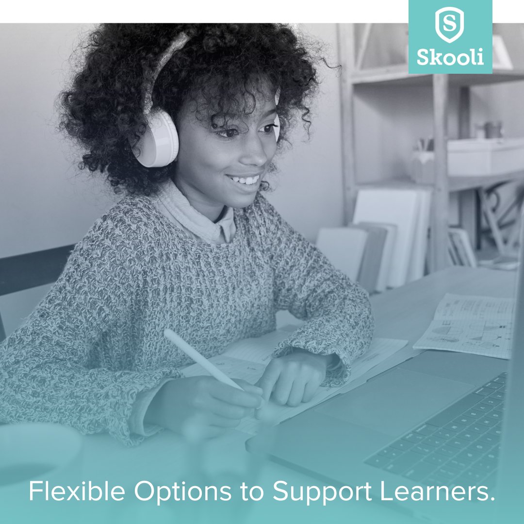 #Skooli #onlinelearning supports learners. Our flexible programs are designed for learning, built for safety, and are scalable, accessible and recorded. Prepaid options and exclusive discounts are available for your institution. Request more info today. signup.skooli.com/corporations/?…
