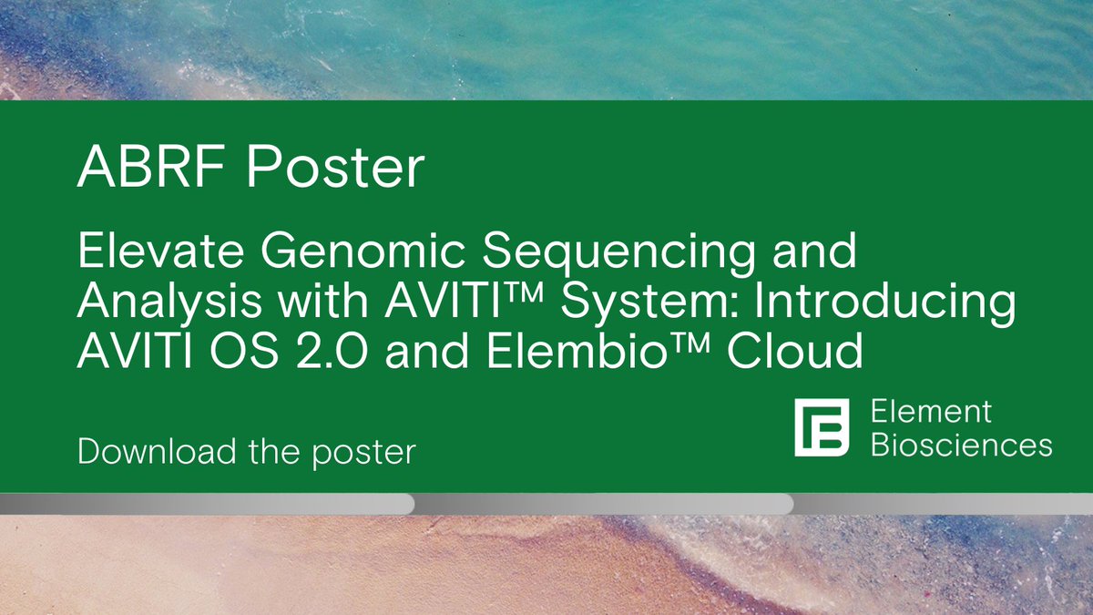ElemBio's tweet photo. 🧬 Want to learn more about how #ElembioCloud can simplify your #sequencing instrument and data management? Check out our #ABRF poster for details! https://t.co/O9H4GPpuCK
#BioTech #ElemBio #AVITI #BioTechnology #ABRF2023 https://t.co/WcHP41Nz6I