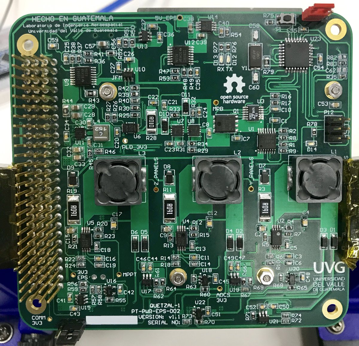 quetzal1_uvg's tweet photo. ¡Estamos liberando el diseño de #Quetzal1 a la comunidad! Hemos colocado información acerca del diseño electrónico y el software a bordo de Quetzal-1 en: https://t.co/tBaNzJyaqi ¡Exploren! 🇬🇹🛰🌎 #opensource #guatevaalespacio https://t.co/4dfemBGq6U