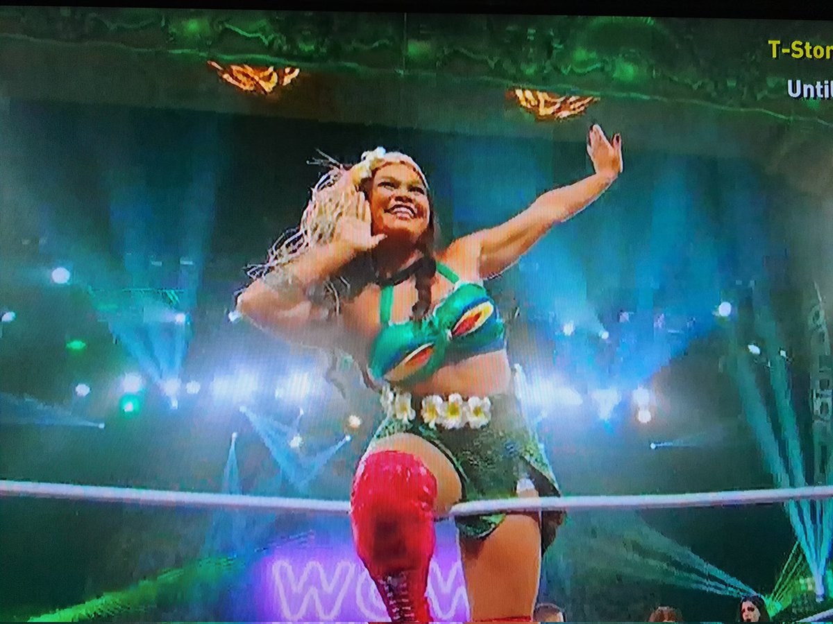 @Tiki_Chamorro_ Is ready for her match on @wowsuperheroes