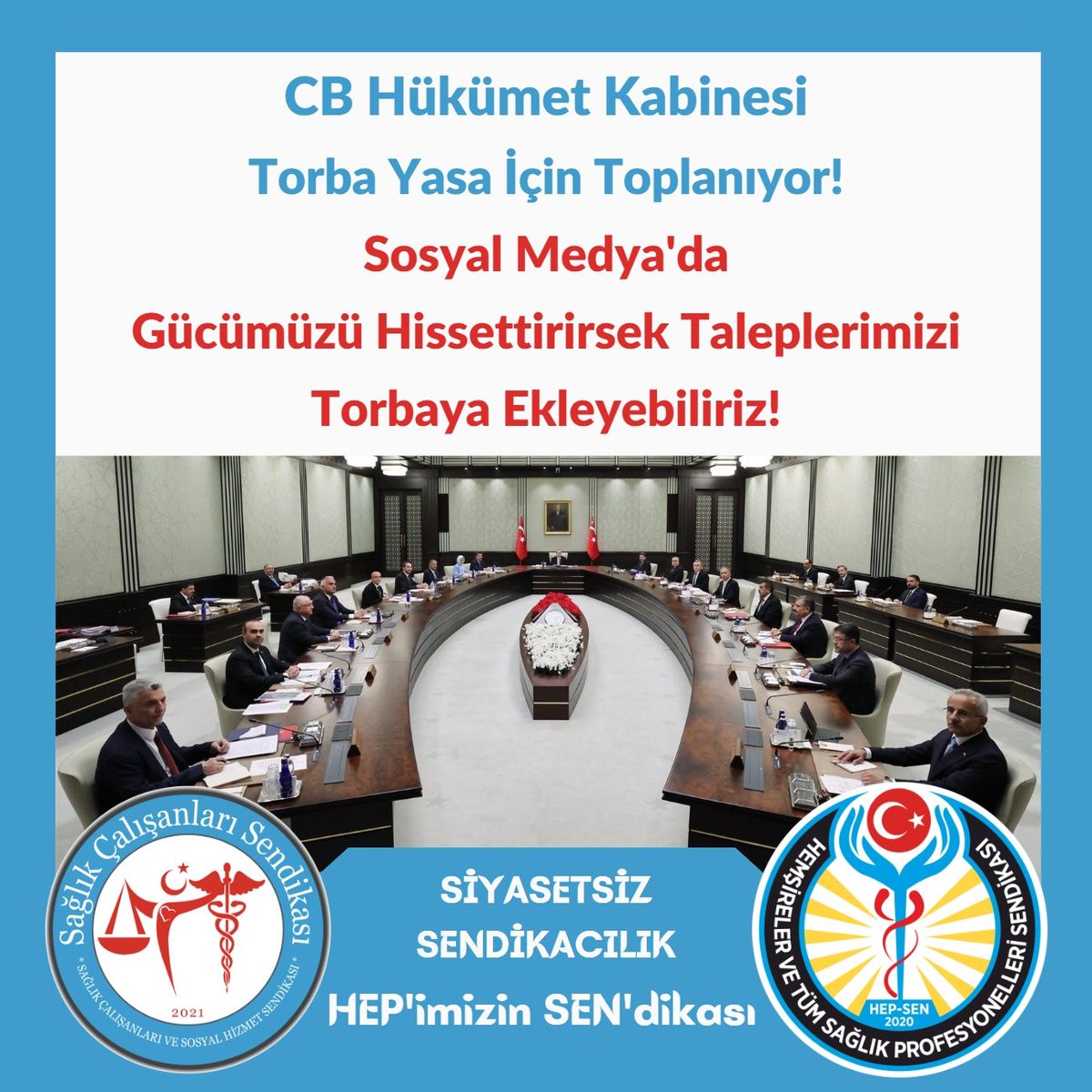 Tüm taleplerimizin Cumhurbaşkanlığı Kabinesi torba yasada geçmesi için Güçlü Haykıralım!

#MemurGeçinemiyor