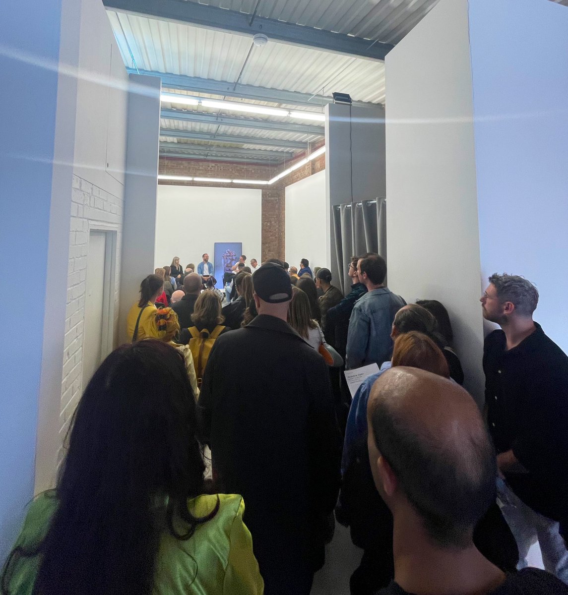 an extremely full house for our CRYPTO ART SALON LONDON 

safe to say people are very much interested in digital art + tech + blockchain✌🏻🤝