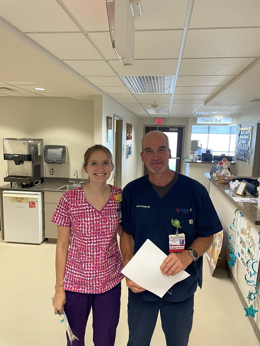 It’s a special day at the urology clinic at @Okla_Childrens! Our new nurse, Jessica, is in clinic for the first time with her dad, Dr. Dominic Frimberger. We’re excited to have her on our team. @OUHealth @so_uro