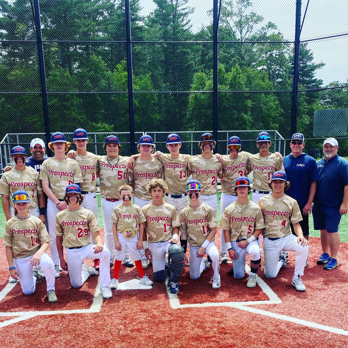 The NH Prospects win the 14U Select Independence Day Classic Tournament! The Prospects went 5-0 and outscored their opponents 52-6 in the 5 games! #champions #happy4thofjuly